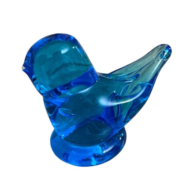 Vintage Sunny Day Bluebird Crystal Figurine Paperweight - Picture 4 of 7
